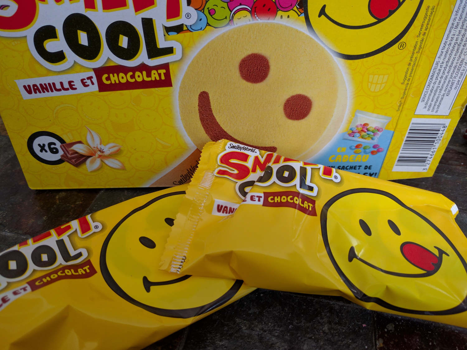 Smiley Cool vanille et chocolat